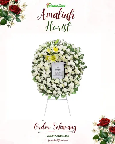 Krans Bunga Duka Cita di Manggahang